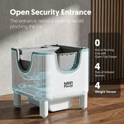 2026 New Nestpawly M07 Self-Cleaning Litter Box - Open-Top Automatic Cat Litter Box with Odor Control, Safety Features, And Easy Maintenance, Without Battery